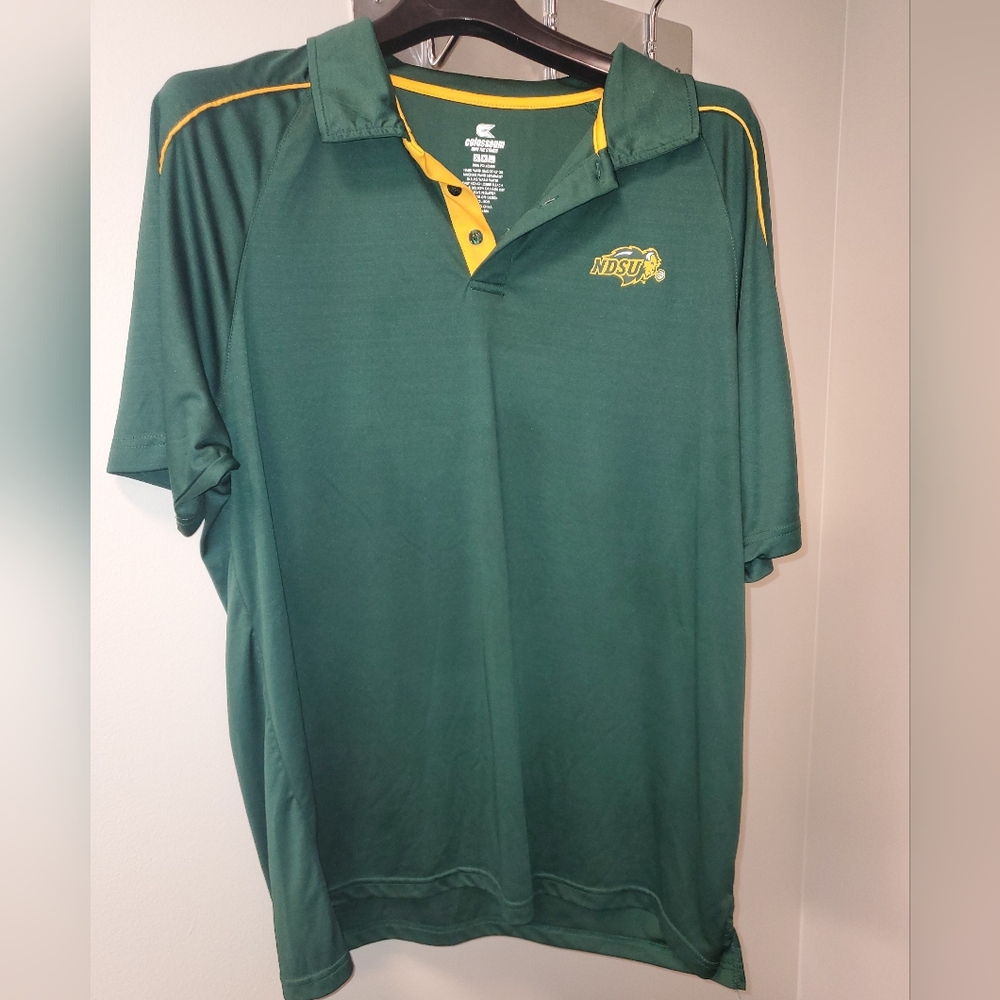 Colosseum NDSU XXL Green Polo Shirt‎ EUC